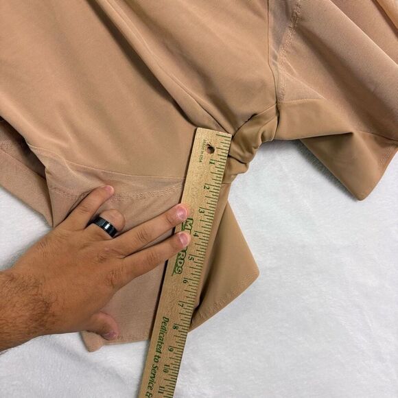 Honey Love Nude Tan High Waisted Shaper Shorts Size 2X - Picture 7 of 12